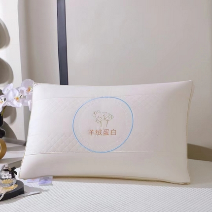91家纺网 家纺一手货源 找家纺 （总）其乐枕芯 2024新款羊绒蛋白枕--羊绒蛋白热熔枕超30天不退不换 