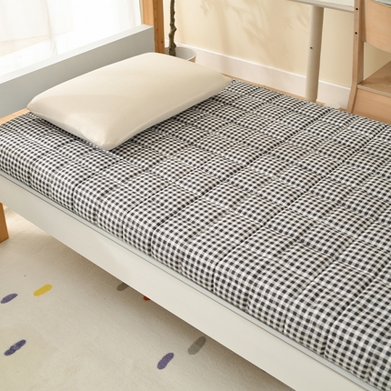 91家纺网 家纺一手货源 找家纺 美真家纺 2024新款大学生床垫上下铺床垫宿舍床垫单人床垫海绵床垫记忆棉床垫床垫床垫子家用双人床垫席梦思保护垫职工床垫 黑小格