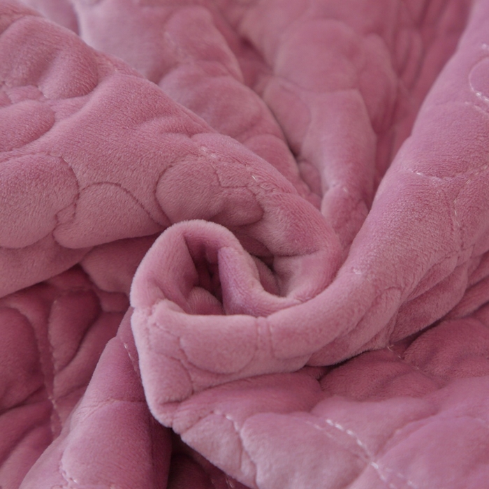 91家纺网 家纺一手货源 找家纺 芸锦豪 2024新款宝宝绒夹棉刺绣床笠 魅力紫