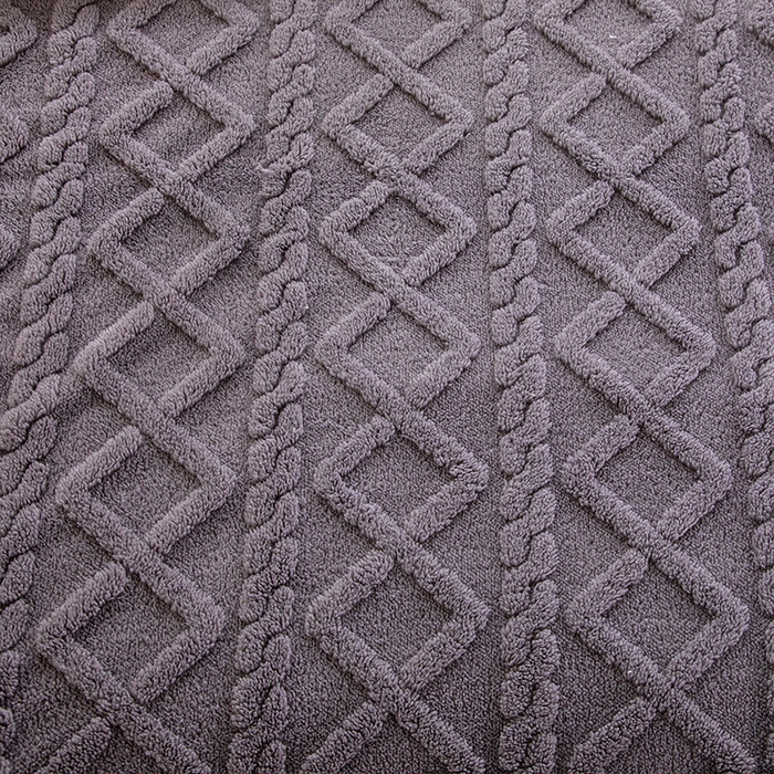 91家纺网 家纺一手货源 找家纺 芸锦豪 2024新款塔芙蓉多功能毯--双面塔夫绒包边 塔夫绒-深灰