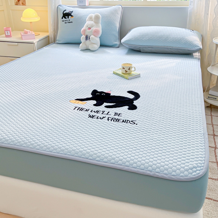 91家纺网 家纺一手货源 找家纺 （总）慕尚家纺 2025新款冻冻席刺绣系列