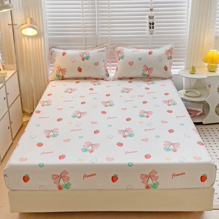 91家纺网 家纺一手货源 找家纺 （总1）卓越 工厂直营新款128*68全棉印花斜纹单床笠