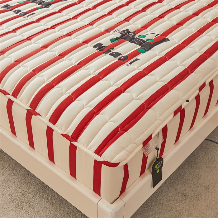 91家纺网 家纺一手货源 找家纺 3C 2024新款全棉大豆夹棉印花床笠四件套 黑猫警长