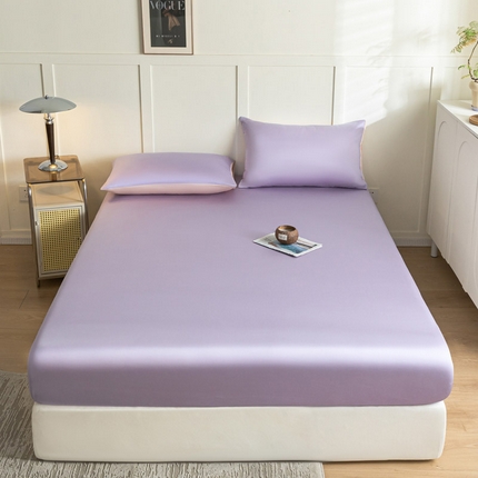 91家纺网 家纺一手货源 找家纺 （总）佳汐蓝 2024新款AB版高支高密莱赛尔兰精天丝柔单床笠 实拍图