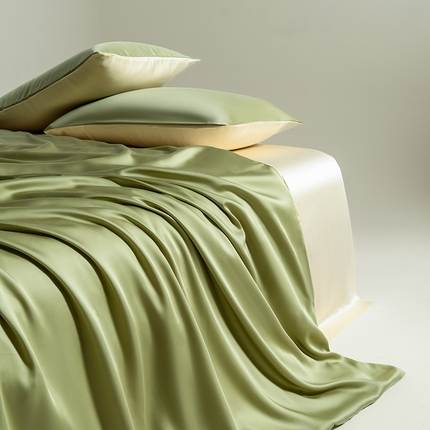 91家纺网 家纺一手货源 找家纺 猪先生 2024新款高支轻奢100%莱赛尔天丝单被套裸睡夏季被罩 气质灰