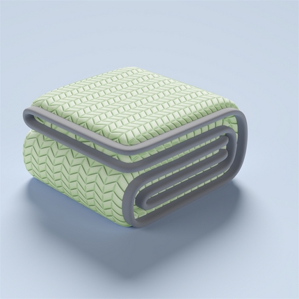 鑫钰 2024新款冰格乳胶席 云川绿