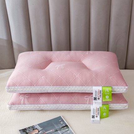 91家纺网 家纺一手货源 找家纺 芯宜佳 2024新款中分子凉感护颈枕 中分子凉感护颈枕-豆沙