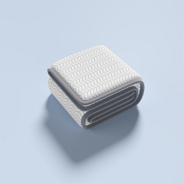 91家纺网 家纺一手货源 找家纺 鑫钰 2024新款冰格乳胶席 典雅白