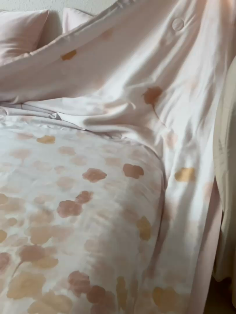 91家纺网 家纺一手货源 找家纺 安莱生活 2024新款莱赛尔天丝50支宽边工艺款单夏被被子被芯 叶暖