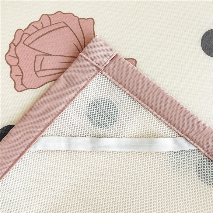 91家纺网 家纺一手货源 找家纺 喜居 2024新款A类凉感冰丝凉席 粉色蝴蝶结