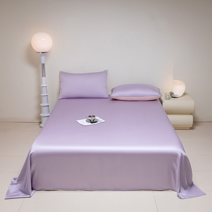 91家纺网 家纺一手货源 找家纺 （总）佳汐蓝 2024新款AB版高支高密莱赛尔兰精天丝柔单床单 棚拍图