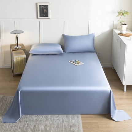 91家纺网 家纺一手货源 找家纺 （总）佳汐蓝 2024新款AB版高支高密莱赛尔兰精天丝柔单床单 实拍图