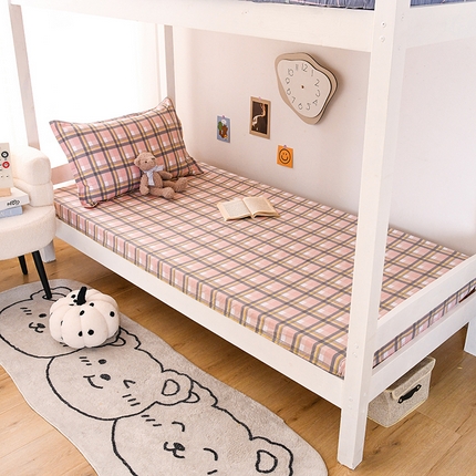 91家纺网 家纺一手货源 找家纺 （总）茗婷家纺 2025新款13372全棉纯棉宿舍学生床笠