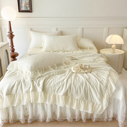 91家纺网 家纺一手货源 找家纺 （总）好儿喜家纺 2024新款A类海洋丝奥德利夏被凉席四件套