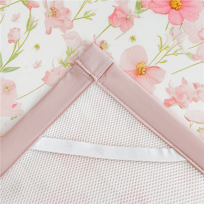 91家纺网 家纺一手货源 找家纺 喜居 2024新款A类凉感冰丝凉席 粉色小雏菊