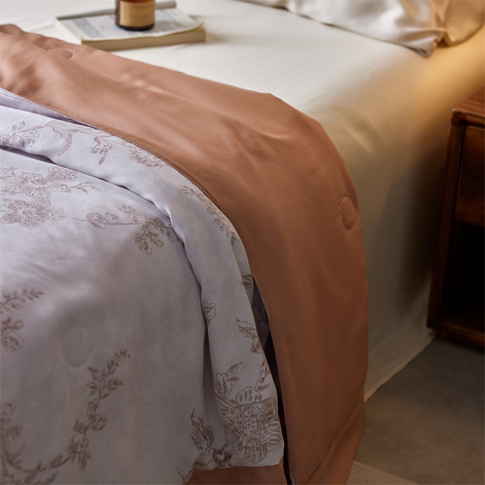 91家纺网 家纺一手货源 找家纺 （总）安莱生活 2024新款莱赛尔天丝50支宽边工艺款单夏被被子被芯