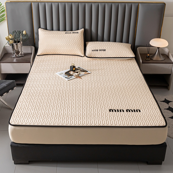 91家纺网 家纺一手货源 找家纺 鑫钰 2024新款mimi款原棉大豆床笠 minmin-香槟金