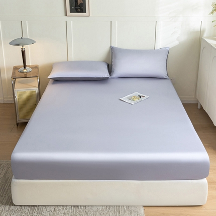 91家纺网 家纺一手货源 找家纺 （总）佳汐蓝 2024新款AB版高支高密莱赛尔兰精天丝柔单床笠 实拍图