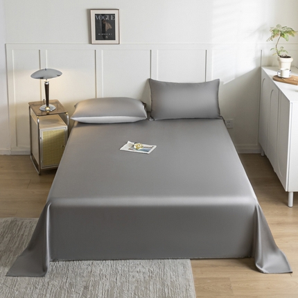 91家纺网 家纺一手货源 找家纺 （总）佳汐蓝 2024新款AB版高支高密莱赛尔兰精天丝柔单床单 实拍图