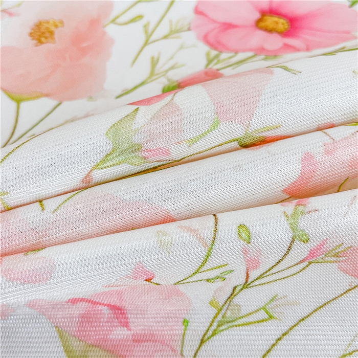 91家纺网 家纺一手货源 找家纺 喜居 2024新款A类凉感冰丝凉席 粉色小雏菊