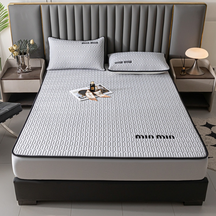 91家纺网 家纺一手货源 找家纺 鑫钰 2024新款mimi款原棉大豆床笠 minmin-相思灰