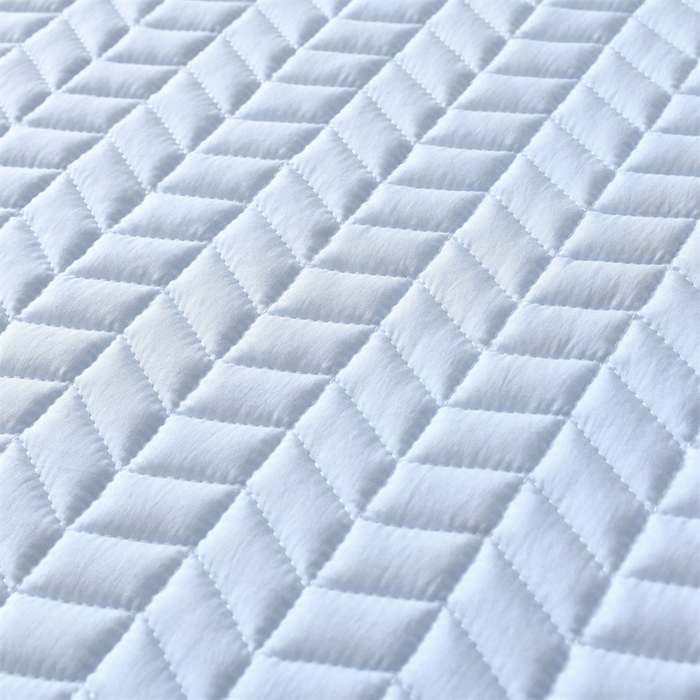 91家纺网 家纺一手货源 找家纺 鑫钰 2024新款冰格乳胶席 冰川蓝