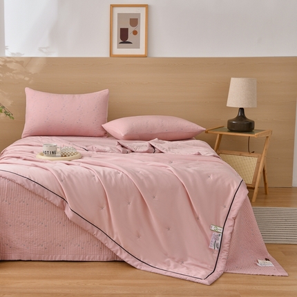 91家纺网 家纺一手货源 找家纺 （总）有货 2024新款莱塞尔星星纱洗床盖四件套