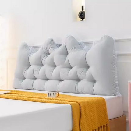 91家纺网 家纺一手货源 找家纺 （总）碧尔家居 2025新款床上靠背垫米黄床头软包靠垫宿舍免拆洗大靠枕床头靠