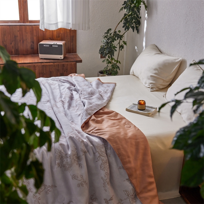 91家纺网 家纺一手货源 找家纺 （总）安莱生活 2024新款莱赛尔天丝50支宽边工艺款单夏被被子被芯