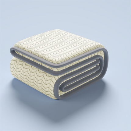 鑫钰 2024新款冰格乳胶席 浅米黄