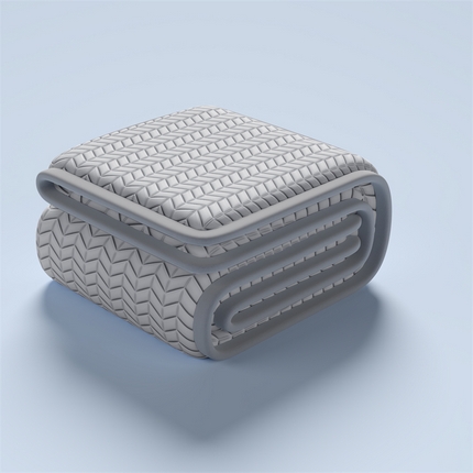 鑫钰 2024新款冰格乳胶席 柏林灰