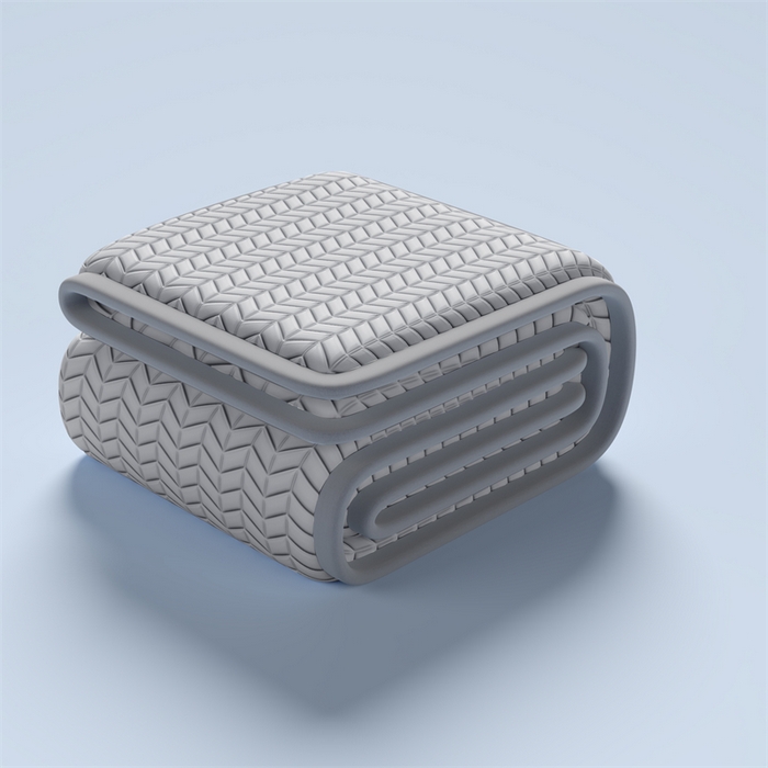 91家纺网 家纺一手货源 找家纺 鑫钰 2024新款冰格乳胶席 柏林灰