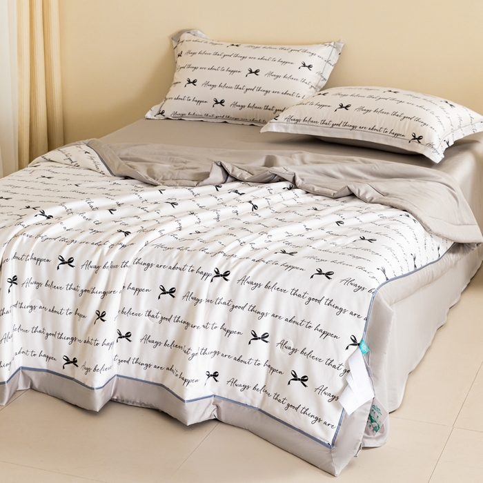 91家纺网 家纺一手货源 找家纺 2024新A类40S天丝莫代尔夏被四件套竹纤维凉感空调被卡通儿童夏凉被被子被芯少女心