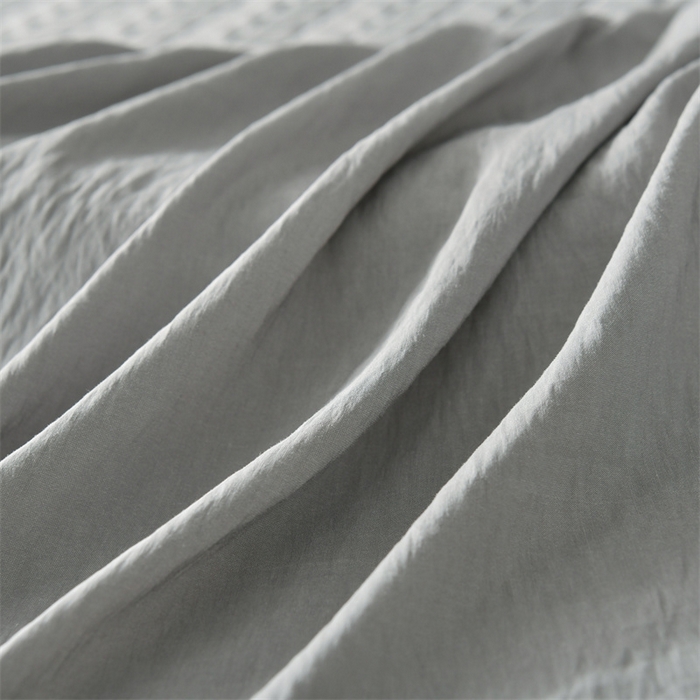91家纺网 家纺一手货源 找家纺 鑫钰 2024新款10mm加厚天丝乳胶凉席床裙款 床裙款-淡雅灰