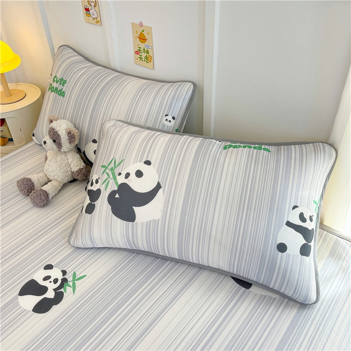 91家纺网 家纺一手货源 找家纺 喜居 2024新款A类凉感冰丝凉席 熊宝