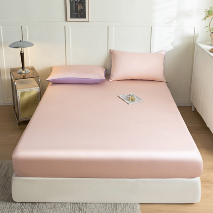 91家纺网 家纺一手货源 找家纺 （总）佳汐蓝 2024新款AB版高支高密莱赛尔兰精天丝柔单床笠 实拍图