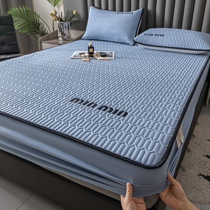 鑫钰 2024新款mimi款原棉大豆床笠 minmin-宾利蓝