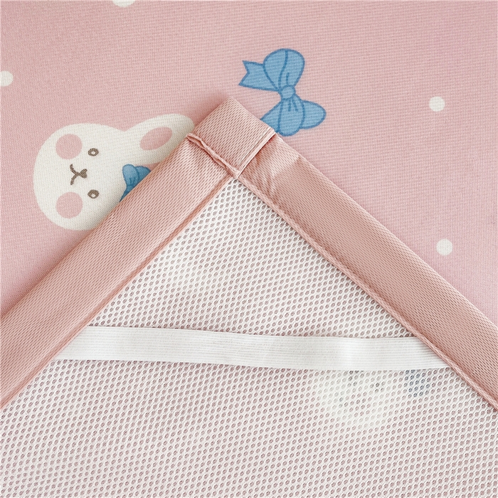 91家纺网 家纺一手货源 找家纺 喜居 2024新款A类凉感冰丝凉席 可爱兔