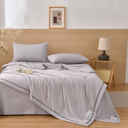 91家纺网 家纺一手货源 找家纺 （总）有货 2024新款莱塞尔星星纱洗床盖四件套