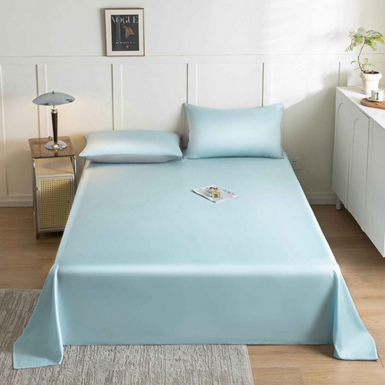 91家纺网 家纺一手货源 找家纺 （总）佳汐蓝 2024新款AB版高支高密莱赛尔兰精天丝柔单床单 实拍图