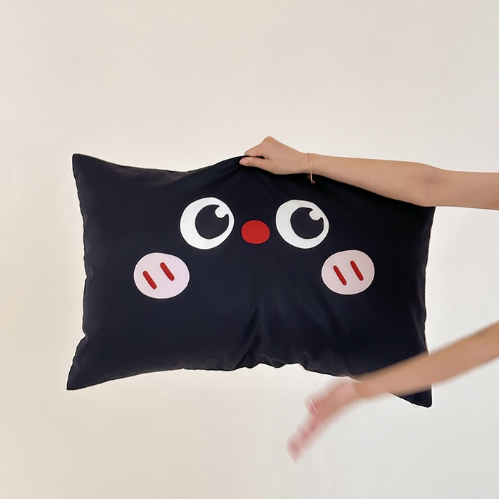 91家纺网 家纺一手货源 找家纺 昔可 2024新款大版数码印花单枕套 萌萌表情包