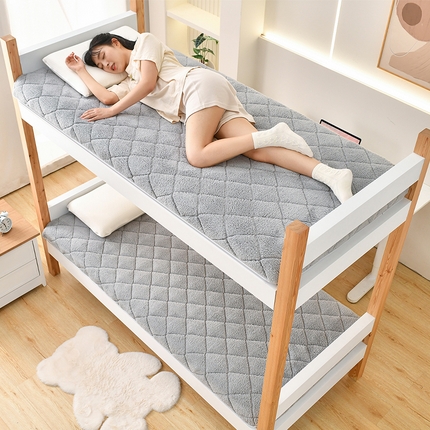 91家纺网 家纺一手货源 找家纺 （总）美真家纺 2024新款学生床垫上下铺床垫单人床垫保暖绒羊羔绒床垫海绵床垫0.9米床高中生床垫