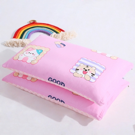 91家纺网 家纺一手货源 找家纺 （总）浩宇 2024新款全棉儿童枕芯冰豆豆枕头夏季可拆洗婴幼儿枕头40*60