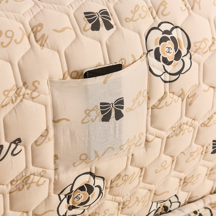 91家纺网 家纺一手货源 找家纺 恋绒家纺 2025新款全棉夹棉床头罩 莱卡时尚