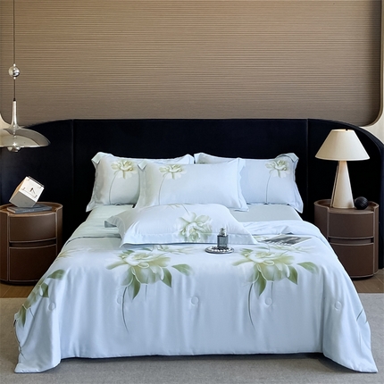 91家纺网 家纺一手货源 找家纺 （总）博纳家纺 2024新款莱塞尔天丝夏被四件套