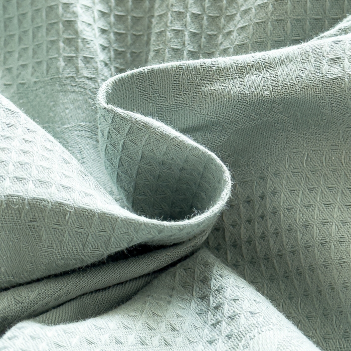 91家纺网 家纺一手货源 找家纺 金丝鸟家纺 2024新款棉水洗棉纯色提花四件套 山茶花 青石兰