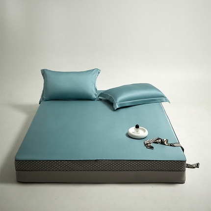 91家纺网 家纺一手货源 找家纺 （总）纪梵茜 2025新款100支天丝床笠三件套莱赛尔天丝床罩床套