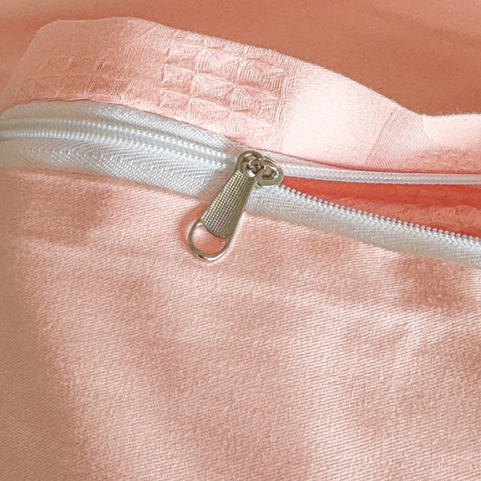 91家纺网 家纺一手货源 找家纺 金丝鸟家纺 2024新款棉水洗棉纯色提花四件套 风车 粉