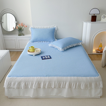 91家纺网 家纺一手货源 找家纺 （总）源舜家纺 2025新款冰豆豆凉感双花边软凉席