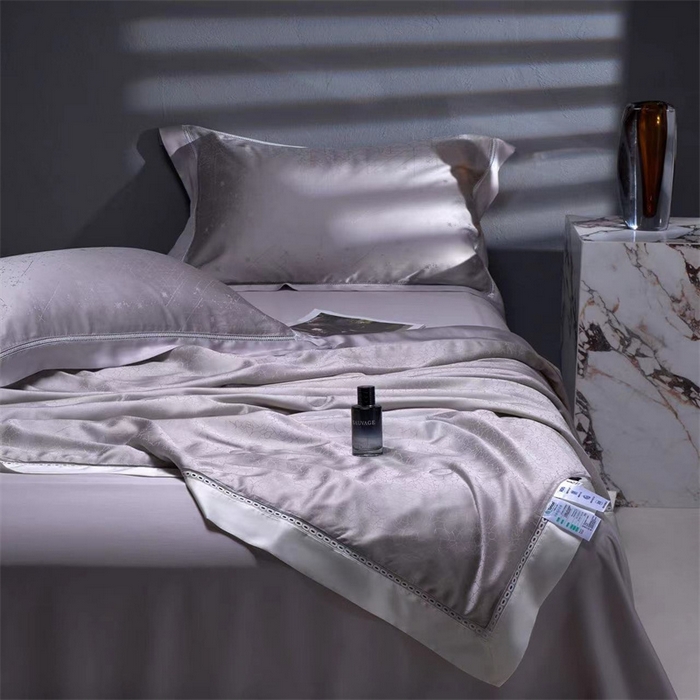 91家纺网 家纺一手货源 找家纺 朴罗 （ 原岚图） 2024新款轻奢天丝夏被冰裂纹 气质灰